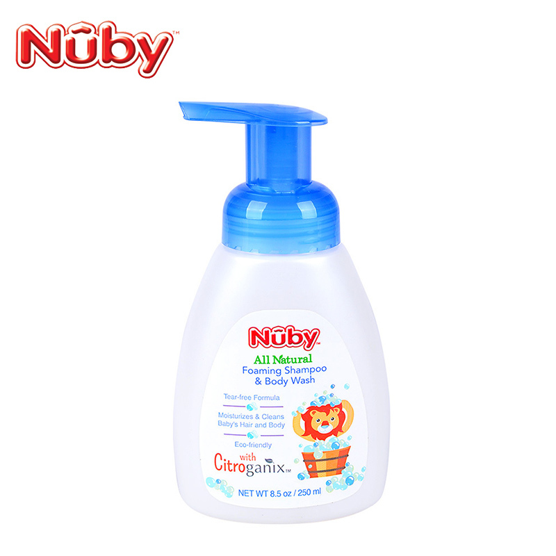 美国 努比(Nuby)洗发沐浴乳婴儿二合一沐浴露橘子宝宝系列250ml