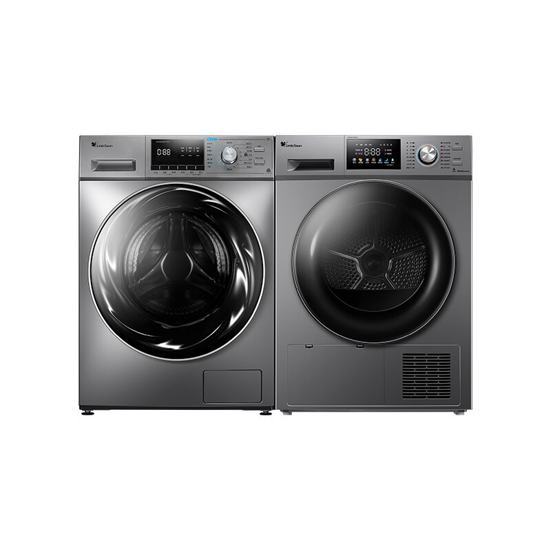 小天鹅洗烘套装10kg水魔方滚筒全自动洗衣机烘干机组合热泵干衣机tg