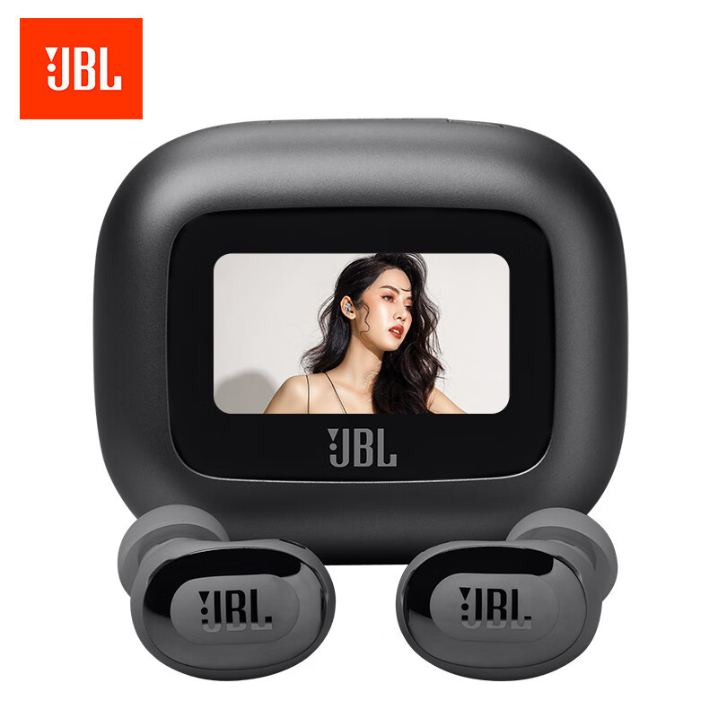 JBL LIVE BUDS3 炫彩豆真无线智能触屏自适应降噪蓝牙耳机黑色