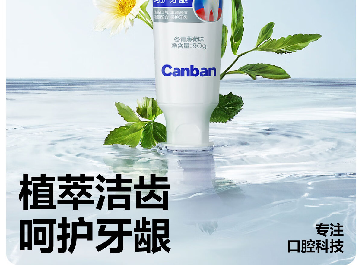 参半清洁护理牙膏90g*1高清大图