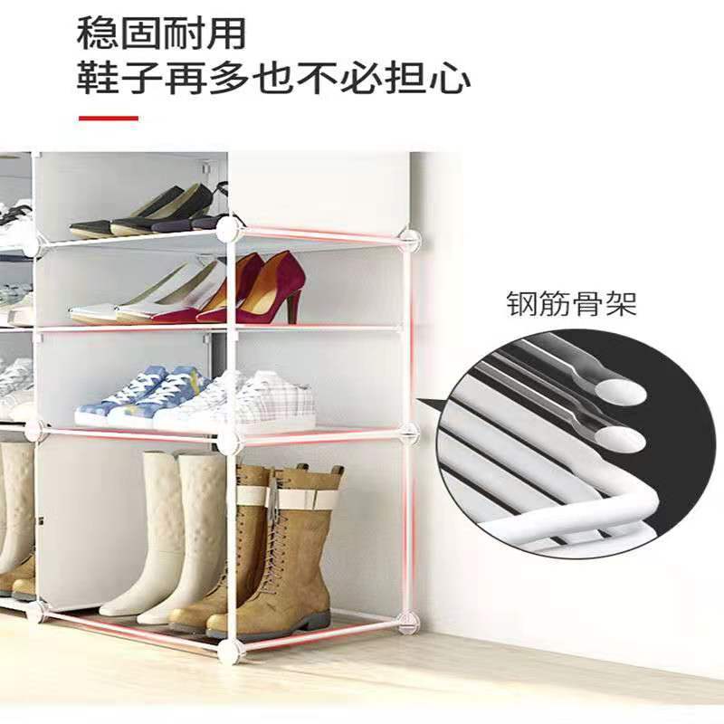 工匠时光简易鞋柜多功能家用门口多层鞋架子宿舍寝室折叠收纳柜防尘整理柜