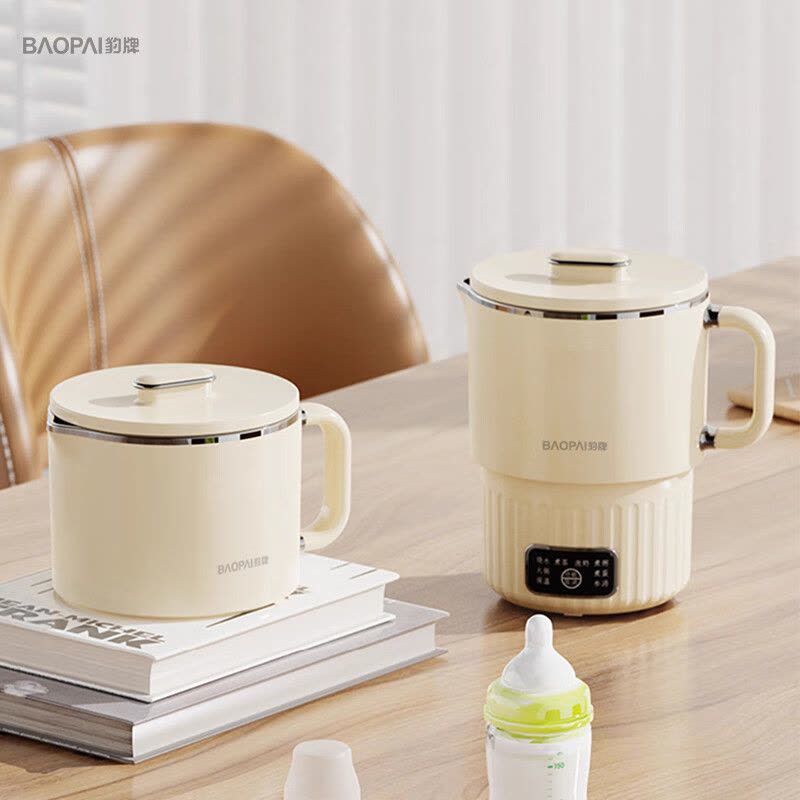 豹牌 BP-4028电热水壶 0.8L 轻巧便携 烧水泡奶煮粥煮蛋火锅泡面图片