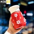 三维工匠小巧迷你保温水杯仙女简约清新文艺森系少女可爱杯子创意个性潮流 红色270ml_885