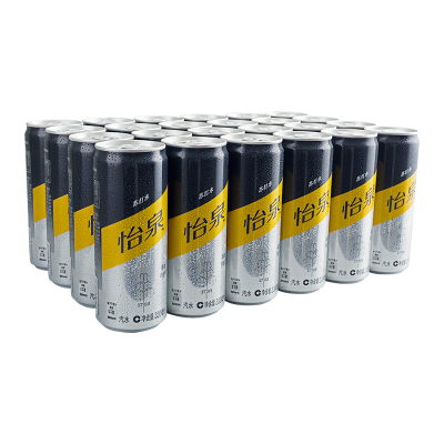 怡泉苏打水 Sleek Can 330ml*24罐/箱 可口可乐出品 (新老包装随机发货)