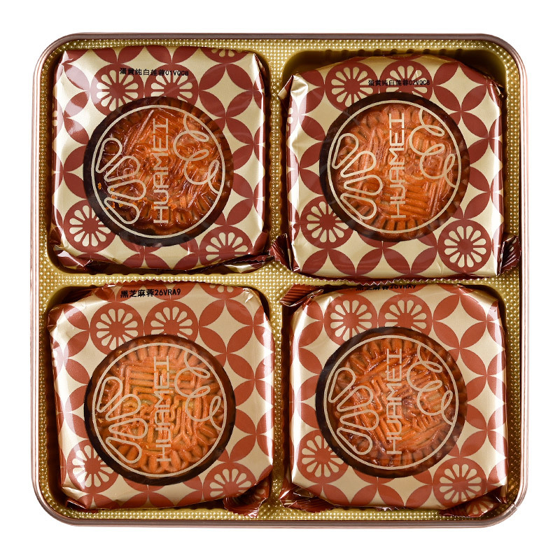 华美月饼 月圆情圆400g中秋月饼礼盒 广式月饼送礼送长辈 公司员工