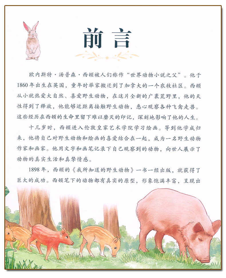 西顿动物故事(彩图.注音.音频) [正版]爱德童书坊 西顿动物故事 彩图注音版扫码听故事影响孩子一生的经典文学名著3-8高清大图
