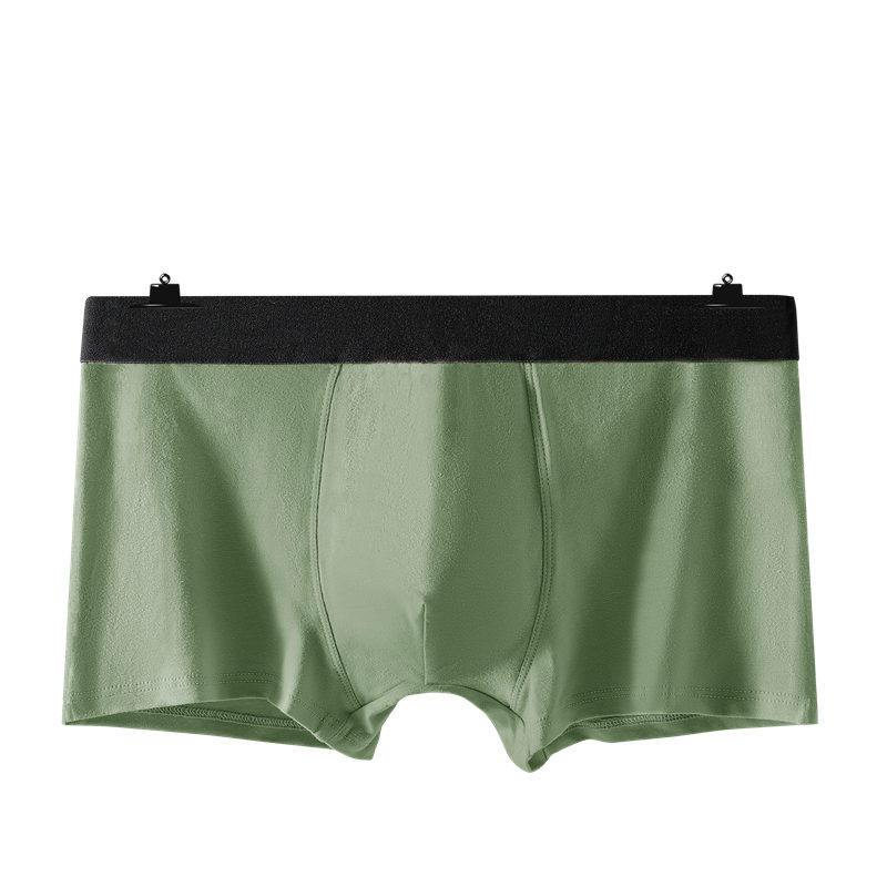 纯棉男士内裤平角裤透气吸湿青年四角底裤头潮流裤衩短裤棉档大码视频