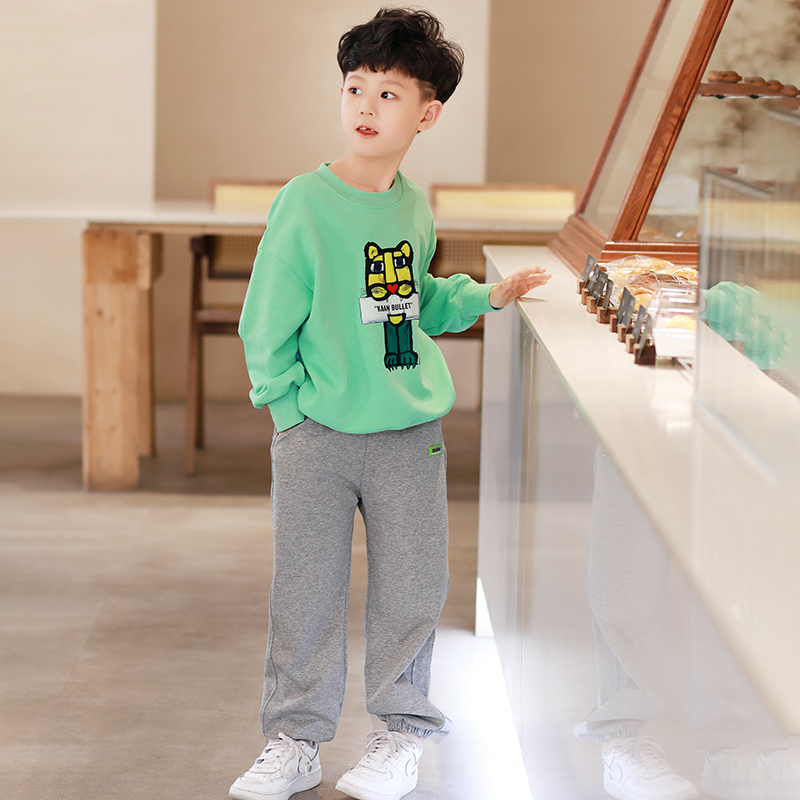 [2件1.5折价:40.2起] 龙之涵(LONGZHIHAN)儿童裤子春秋洋气百搭彩色运动裤休闲卫裤宝宝春季长裤亲子裤
