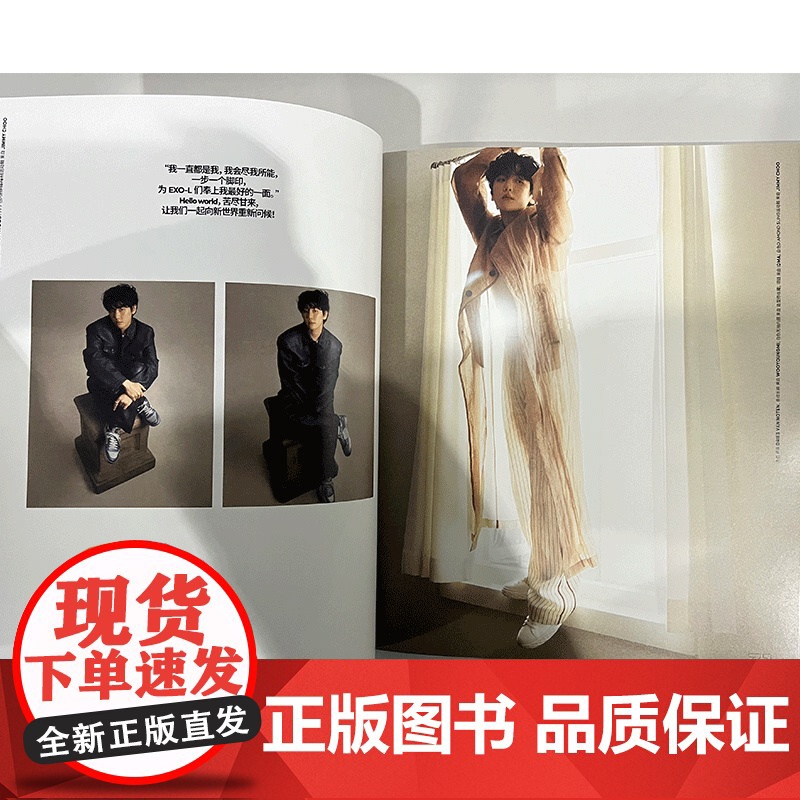 [央视网计入销量]边伯贤杂志Y中文版 开年刊 边伯贤封面+赠小卡+海报+海报筒+飞机盒 YZ高清大图