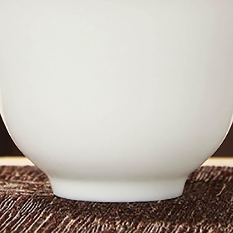 高白瓷茶杯响杯 长5.7*高4.3cm 容量50ml(10个装)高清大图