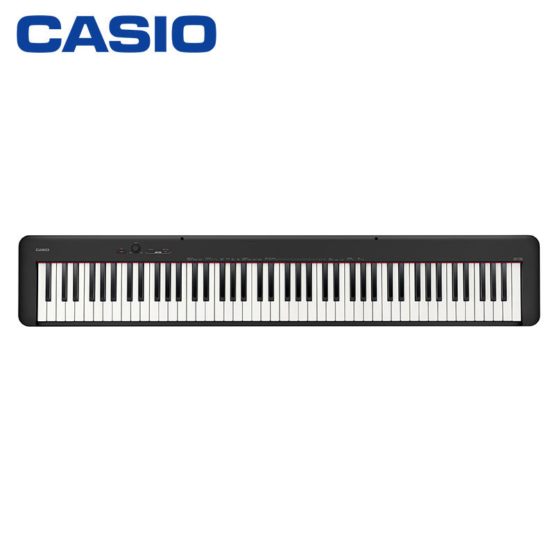 卡西欧(CASIO)电钢琴 CDP-S100BK 88键重锤立式 时尚轻薄便携款( 支持干电池) 单琴头