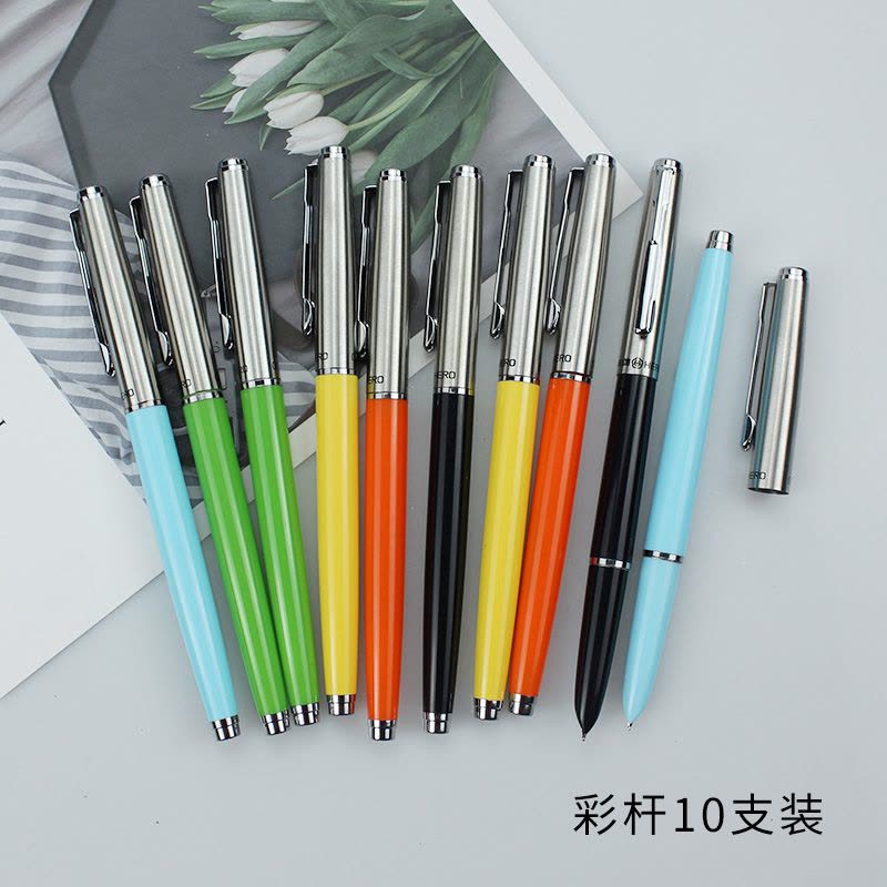 英雄007钢笔经典铱金笔老式钢笔小学生旗舰店男女款成人练字签字办公书法卡通书写图片