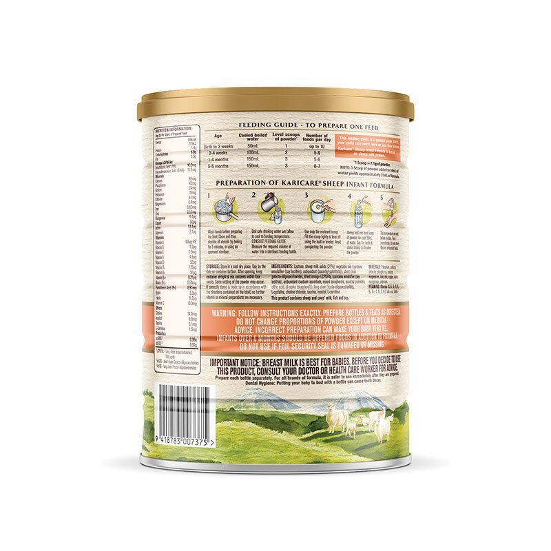 可瑞康karicare婴儿配方绵羊奶粉1段06个月原装进口900g3罐
