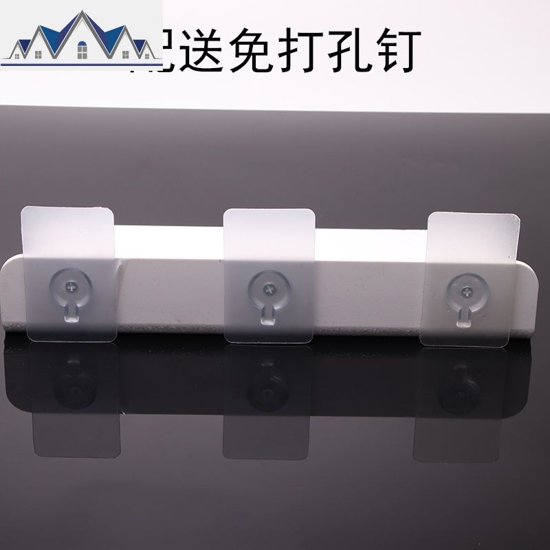 亚克力隔板墙上置物架壁挂免打孔有机玻璃层板卫生间厨房黑白展示 三维工匠高清大图