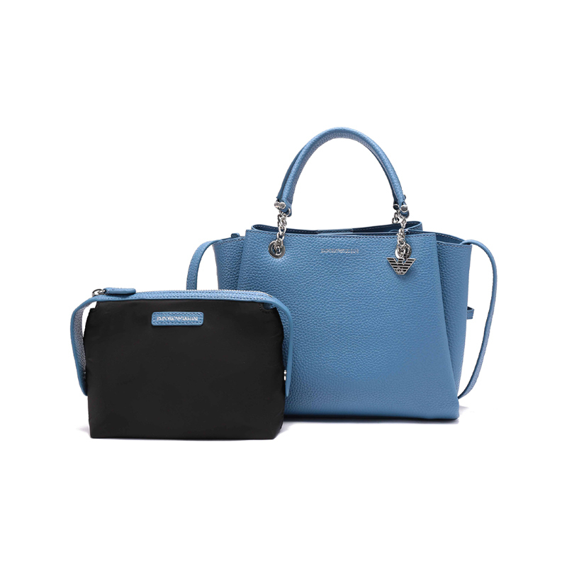 阿玛尼emporioarmani女士myea粒面效果手提单肩斜挎包托特包购物袋子