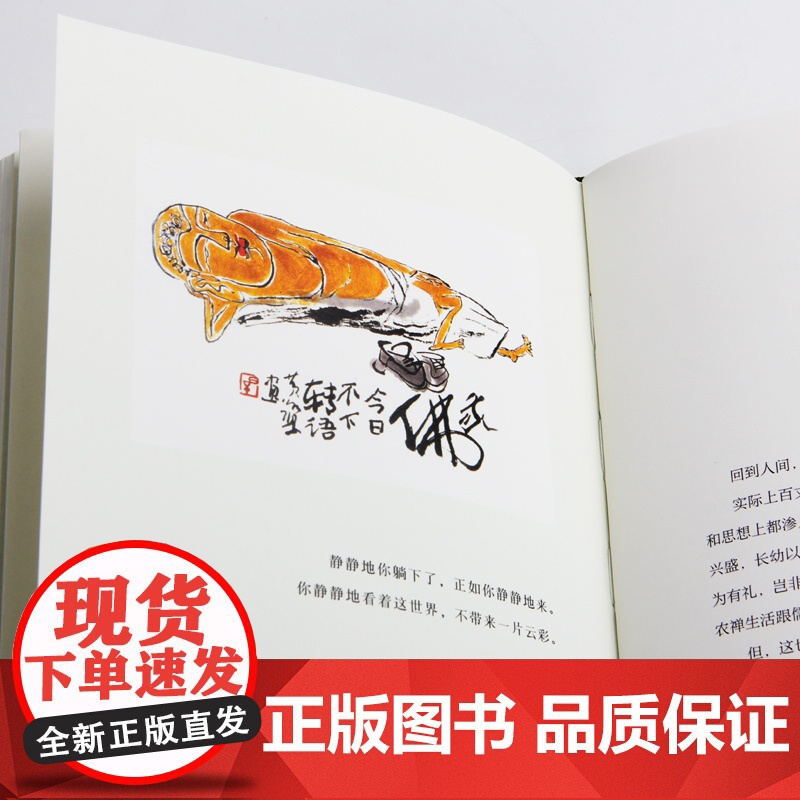 禅的故事 易中天说禅十七讲阐释禅之美禅之奥 国画大师黄永厚传世佳作 全彩四色印刷 哲学知识读物高清大图