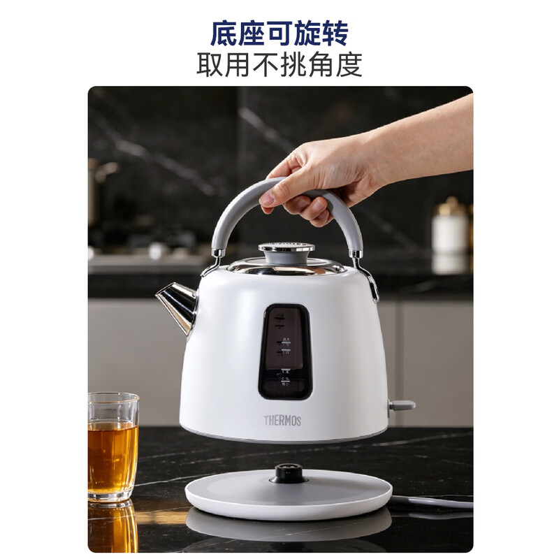 膳魔师1.7L电热水壶白色1800W EHA-1325A-W高清大图