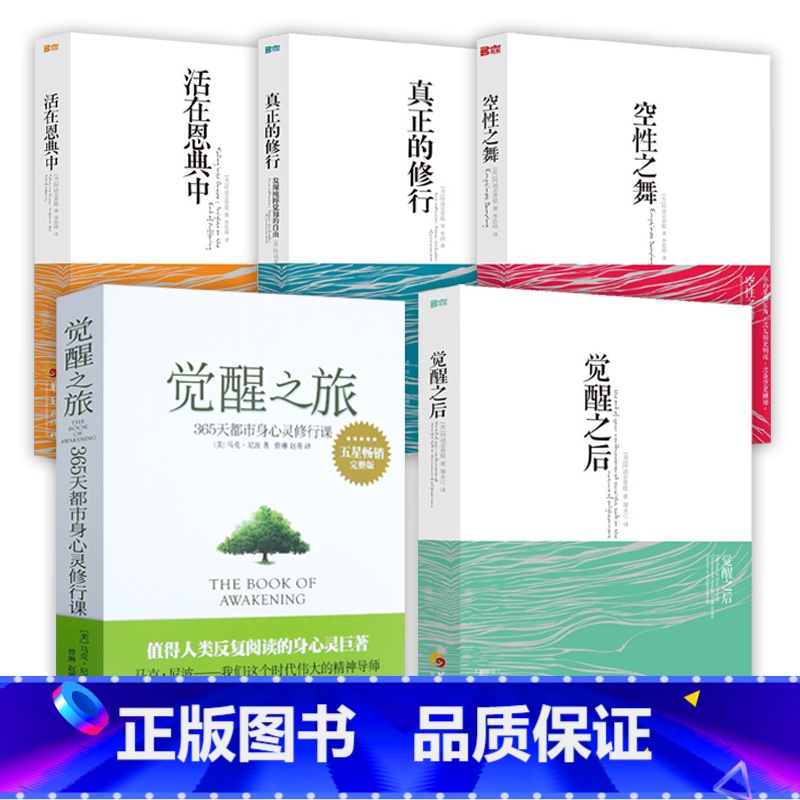 【正版】5册觉醒四部曲:觉醒之后+空性之舞+真正的修行:发现纯粹觉知的自由+活在恩典中+觉醒之旅阿迪亚香提马克尼波书籍