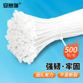安赛瑞 尼龙扎带（500根装）4.6×120mm 白色 绑扎带 标牌扎带10135
