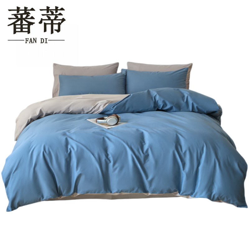 蕃蒂纯棉四件套床笠套高清大图
