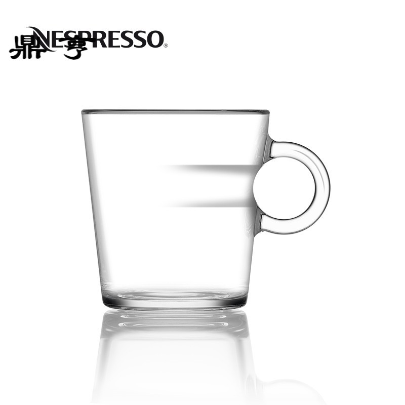 鼎亨 View 系列大杯咖啡杯组 钢化玻璃咖啡杯 含杯碟