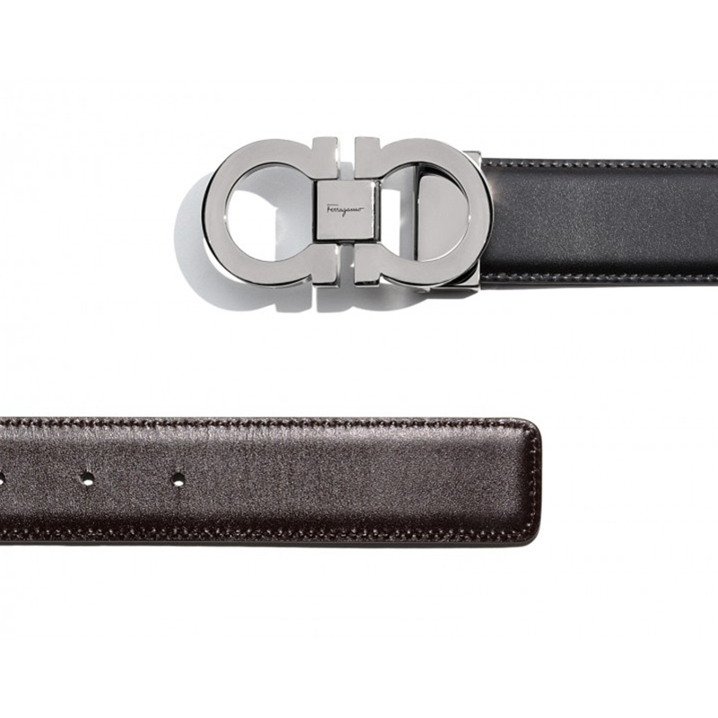 Ferragamo 菲拉格慕 皮带 黑色牛皮板扣logo箱包配件腰带105 CM 679535 064455