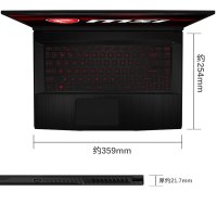 微星(msi)GF63 酷睿九代i5-9300H 8G 256G固态+1T GTX1650 4G独显 15.6英寸窄边设计游戏本高端商务本手提笔记本电脑 IPS屏 定制版