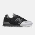 新百伦New Balance 574系列男款时尚潮流百搭耐磨缓震低帮运动休闲鞋跑步鞋 Black_with_White US9.5/标准43