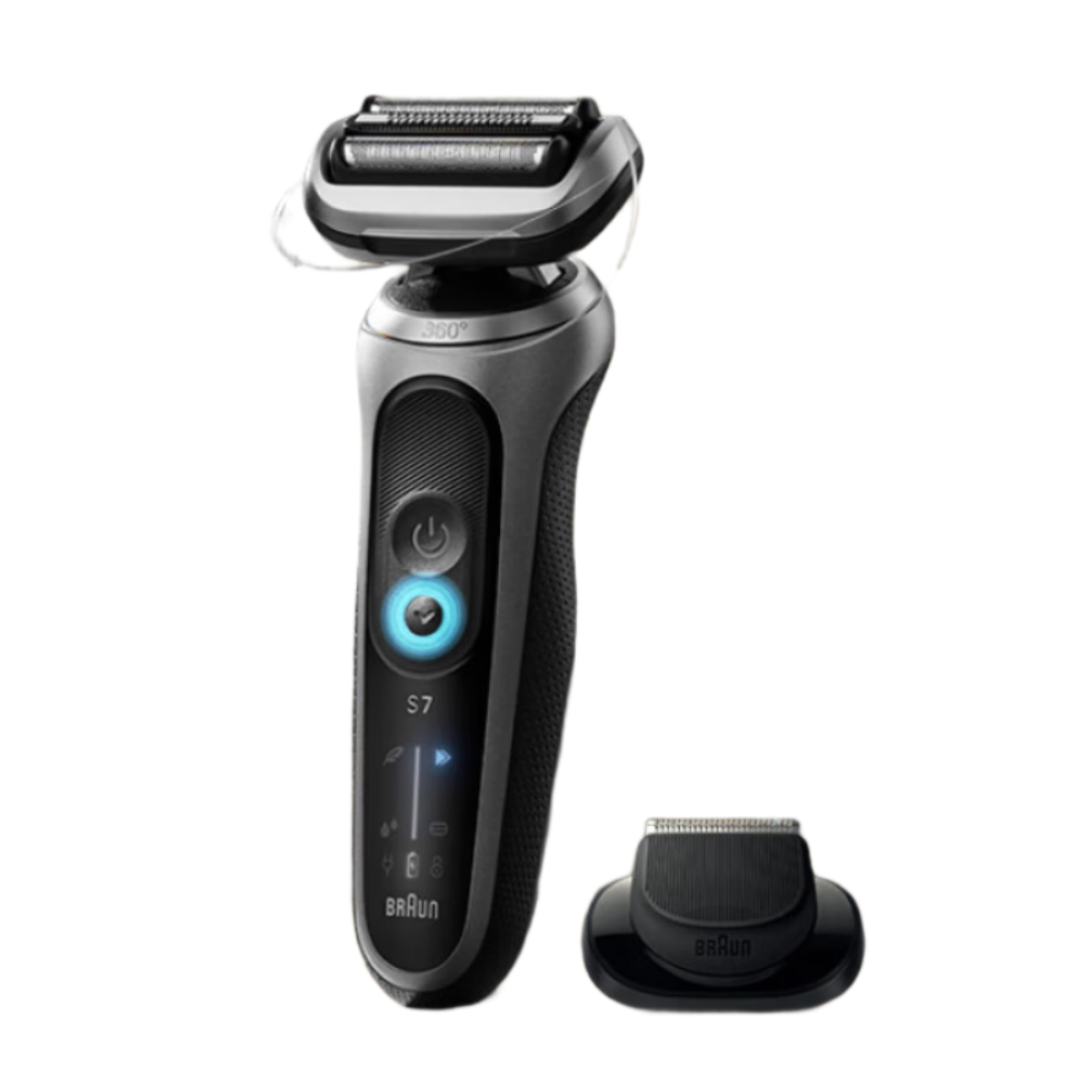 博朗(BRAUN)7系Pro德国进口往复式电动剃须刀 多功能刮胡刀 72-G1200s 深空灰高清大图