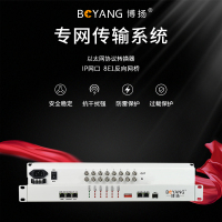 博扬(BOYANG)BY-8E1S IP网口 以太网转E1 反向协议转换器 8E1反向网桥 机架式 1对价