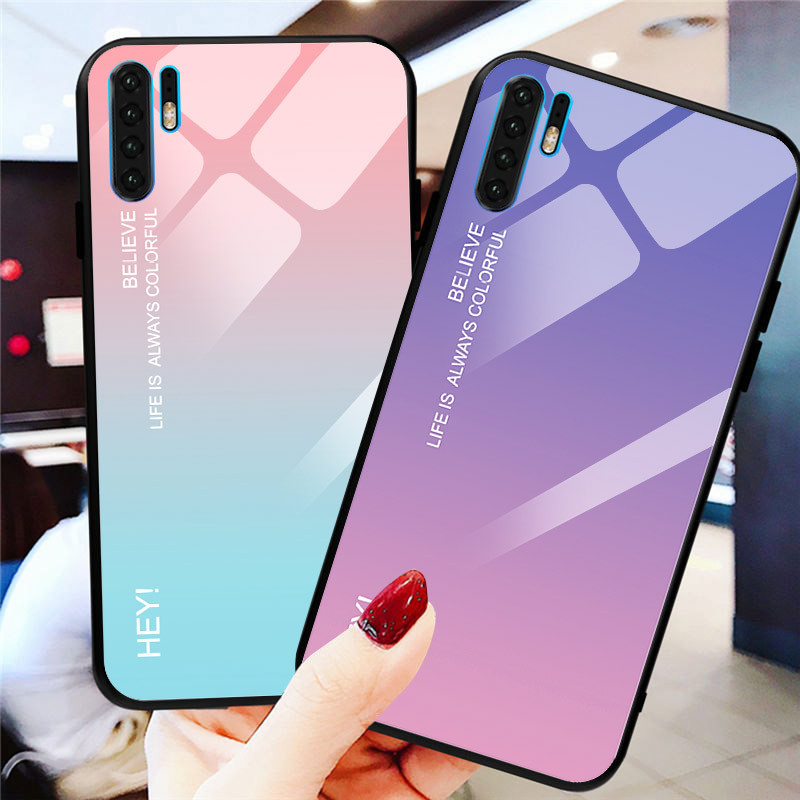 圣幻 华为p30pro手机壳p30玻璃防摔潮牌男保护套p30pro透明轻薄高档