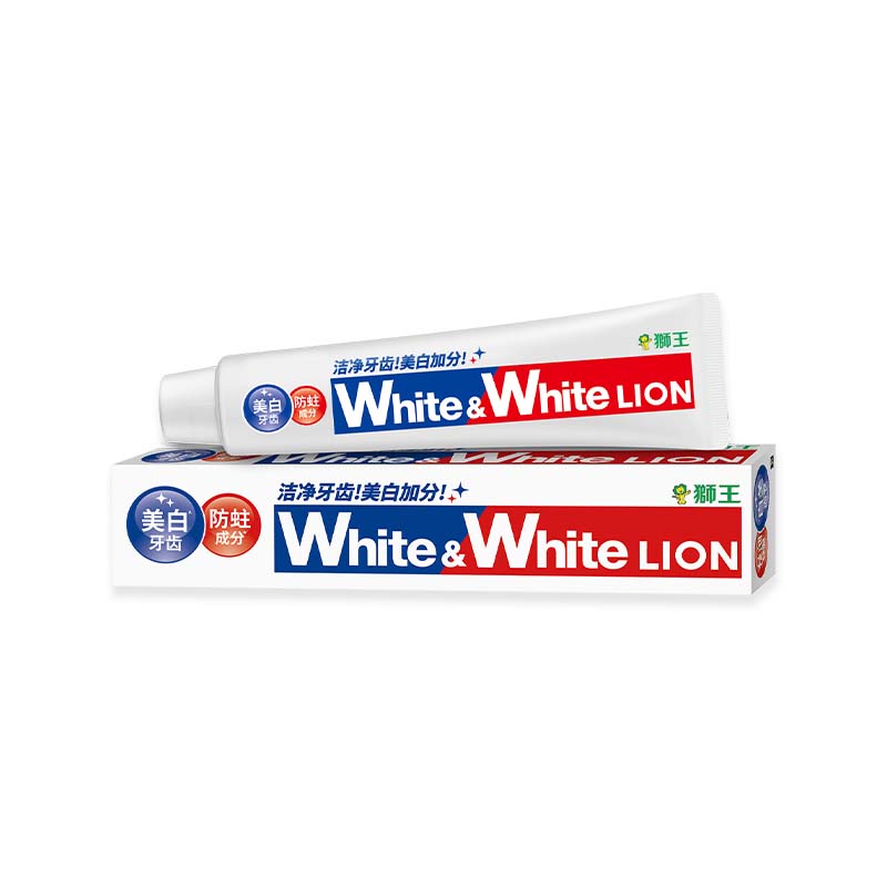 狮王(Lion) White&white羙白牙膏150g*3支装(日本原装进口)高清大图