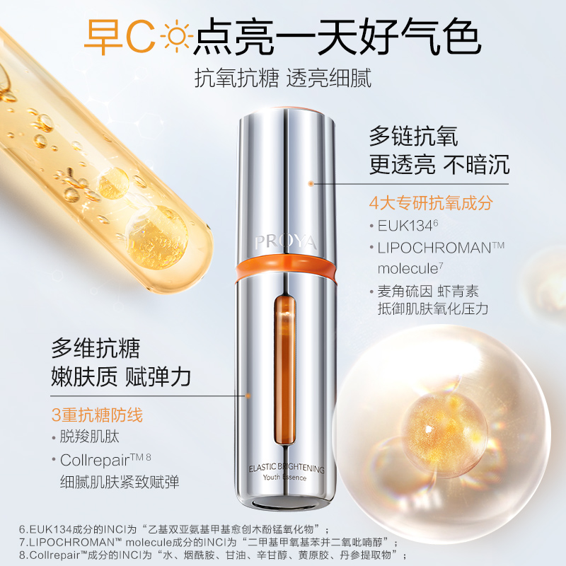 (PROYA)珀莱雅套装组合 早C晚A组合 双抗精华30ml+红宝石精华30ml 保湿补水 新老款随机发高清大图