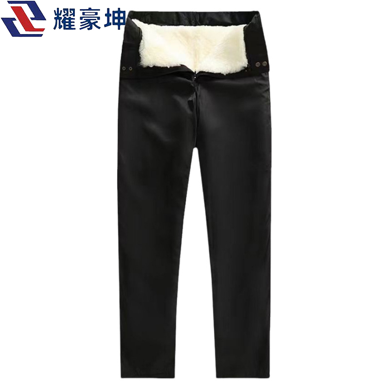 耀豪坤高腰皮毛一体羊毛皮裤羊剪绒防寒裤S-4XL码 HYS41/ 条