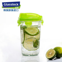 水杯茶杯GLASSLOCK/三光云彩韩国进口钢化耐热玻璃水杯茶杯RC105 绿色 500ml