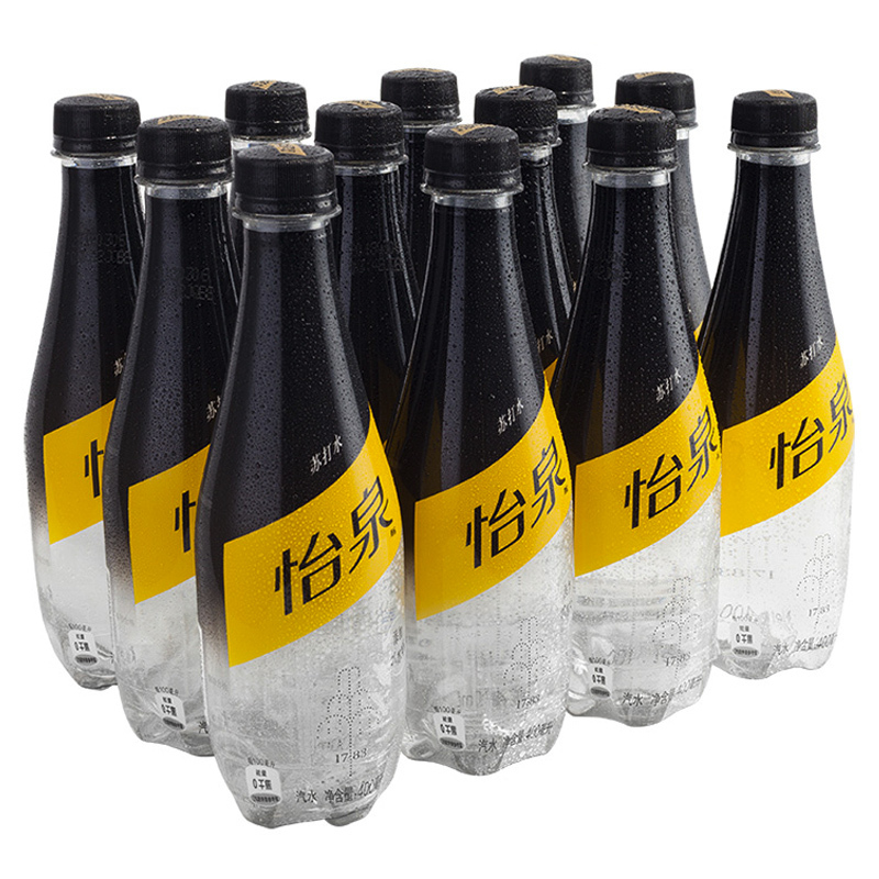 可口可乐(Coca-Cola)怡泉 Schweppes 苏打水 汽水饮料 零糖零卡 400ml*12瓶 整箱装