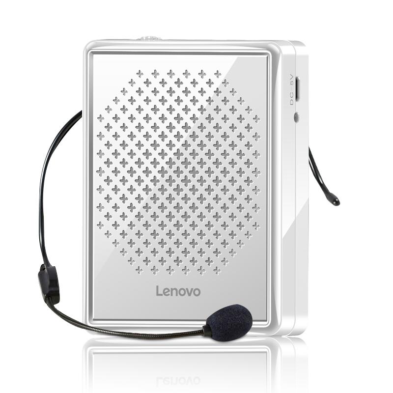 Lenovo/联想 A300皓月白小蜜蜂扩音器教师专用老师讲课教学麦克风耳麦话筒腰挂式迷你上课宝户外导游大喇叭大功率