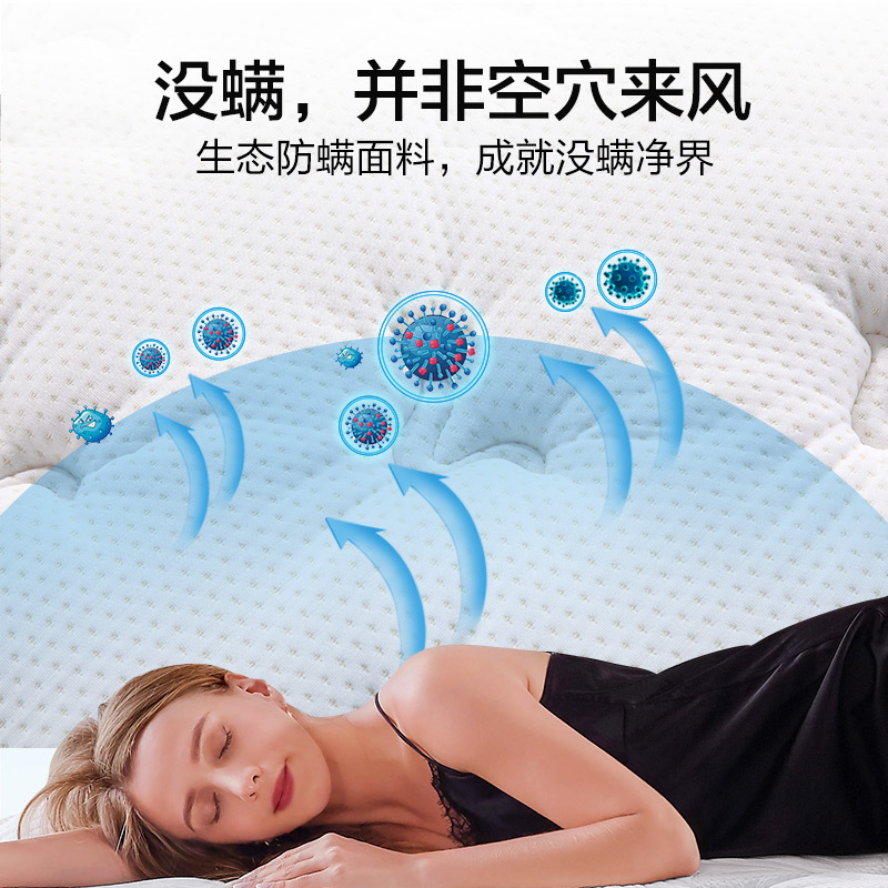 慕思床垫 高回弹海棉防螨床垫 独袋装弹簧床垫软硬两用床垫1.8米 梦诗