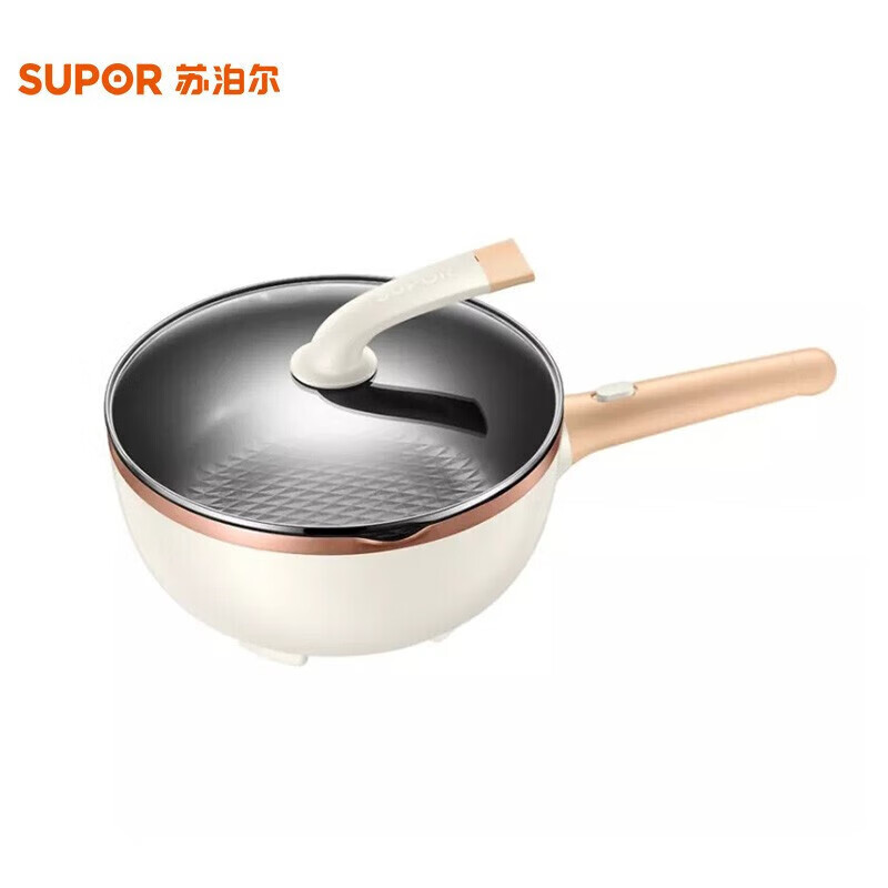 苏泊尔 JD26D09 电煎炒锅 家用电热锅一锅多用小巧容量3.8L多功能煎烤机电煮锅炒菜不粘多用途锅