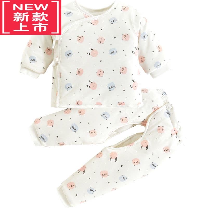 可莉允新生婴儿儿棉衣套装秋冬季薄棉衣服刚出初生宝宝加厚保暖棉袄外套棉服图片