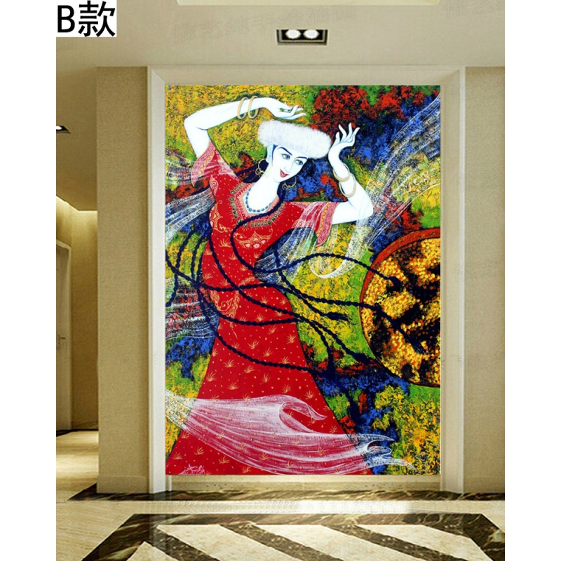 大型定制壁画吊顶壁纸客厅卧室餐厅天花板墙纸3D立体简约民族文化壹德壹