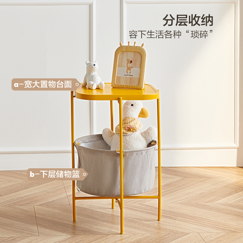 [休闲家具]全友家居边几客厅小茶几简约迷你方形沙发角几储物小桌子