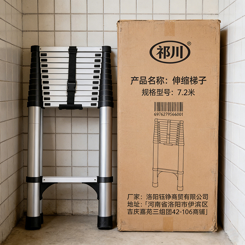 祁川 伸缩梯子 7.2米/个高清大图