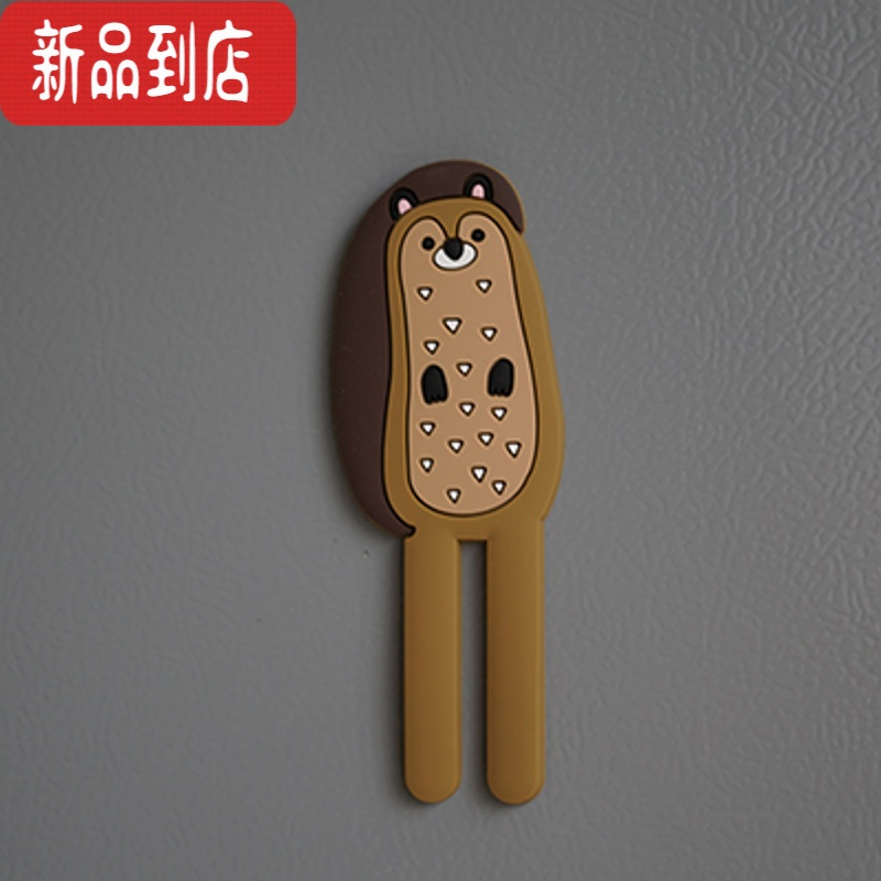 真智力卡通动物多磁贴挂钩挂钩创意冰箱装饰贴留言板磁性贴 松鼠 中磁性玩具