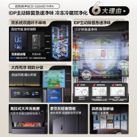 容声(Ronshen)526升双净双系统法式多门冰箱家用风无霜变频一级能效大容量嵌入式除菌BCD-526WD1MPA灰