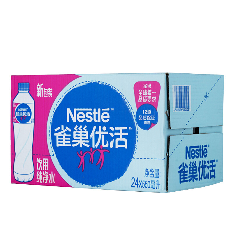 雀巢(Nestle)优活 纯净水 550ml*24瓶 整箱装