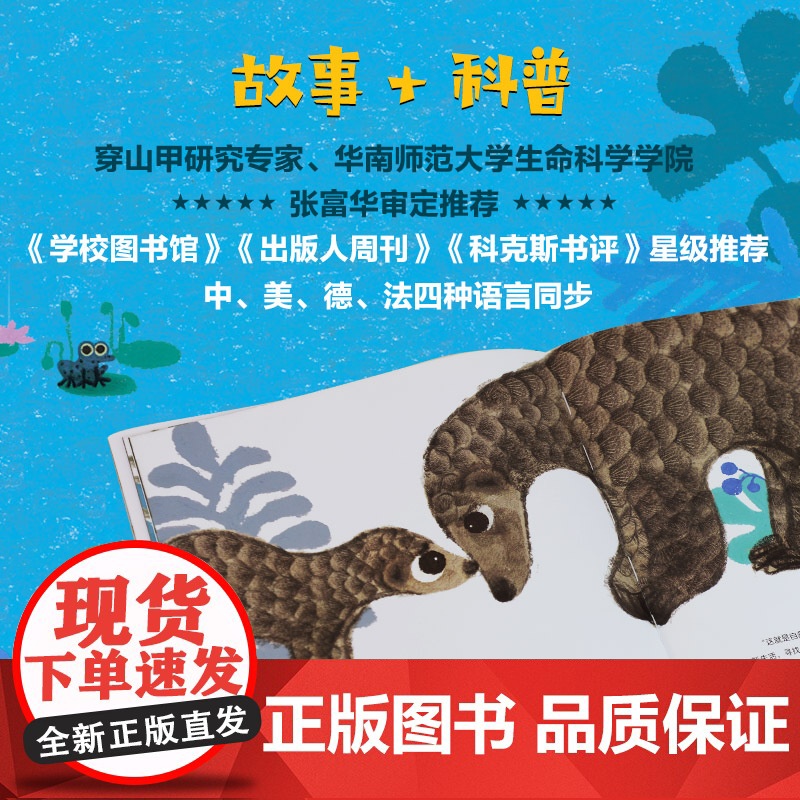 小穿山甲 珍·古道尔 马岱姝 穿山甲 教师年度10大童书 野生动物保护自然生态环境 爱 动物 人类 根与芽 科普知识 爱高清大图
