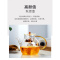 玻璃煮茶器套装纳丽雅家用功夫蒸汽透明壶耐热茶壶电热陶炉简约茶炉 千珏电陶炉(白)138