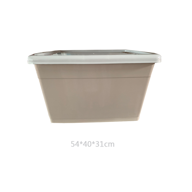 万事乐6003加厚整理箱收纳箱 衣服杂物储物箱 蓝/浅咖/粉三色随机发