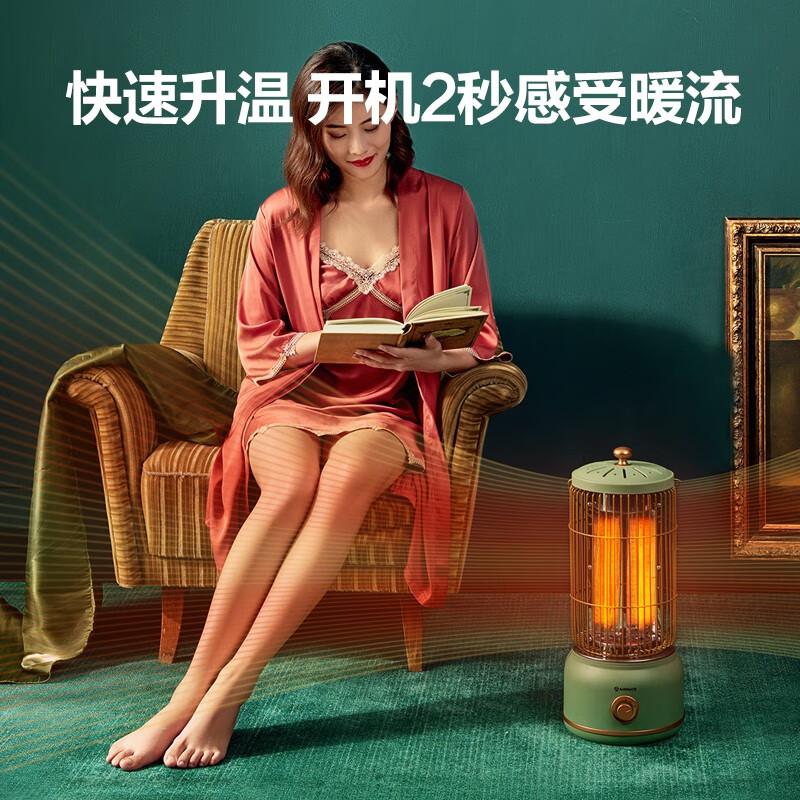 艾美特(AIRMATE)取暖器/电暖器/小太阳/复古马灯/鸟笼子电暖气/电热炉 家用轻音节能速热远红外烤火炉 WR8-X高清大图
